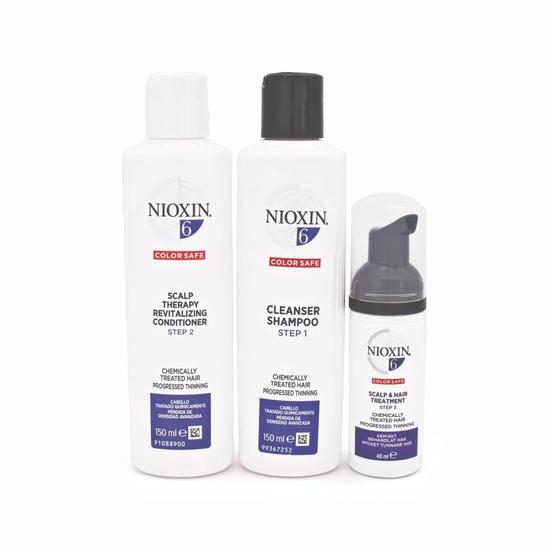Nioxin 3-Part System 6 Chemically Treated Hair Trial Kit Imperfect Box