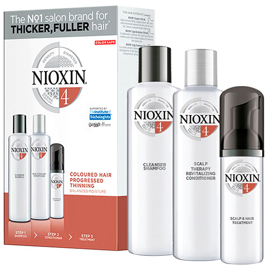 Nioxin 3 Part System Trial Kit 4 for Coloured Hair With Progressed Thinning