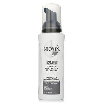 Nioxin Diameter System 2 Scalp & Hair Treatment Natural Hair, Progressed Thinning 100ml