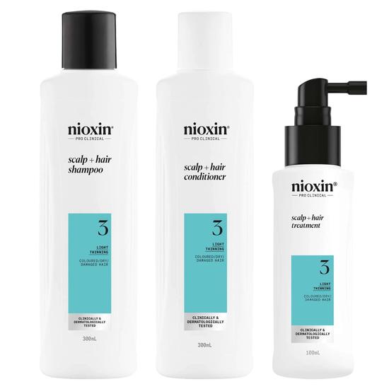 Nioxin System 3 Kit For Coloured Hair With Light Thinning