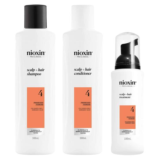 Nioxin System 4 Kit For Coloured Hair With Progressed Thinning