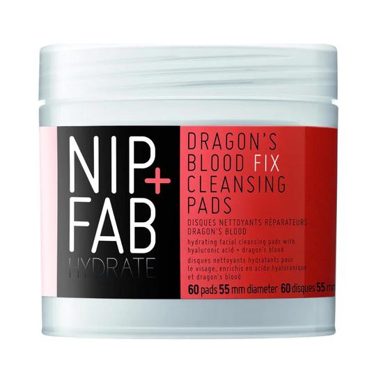 NIP+FAB Hydrate dragon's Blood Fix Cleansing Pads 60 Pads 80ml