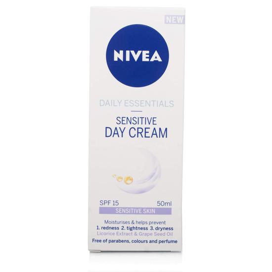 nivea essentials sensitive day cream