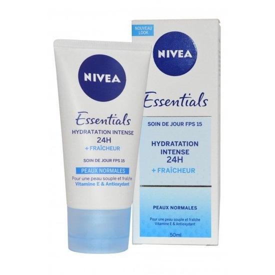 Nivea Essentials Moisturising Day Cream SPF 15 Normal Skin 24h Moisture Boost 50ml