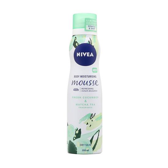 Nivea Fresh Cucumber & Matcha Tea Body Moisturising Mousse 200ml