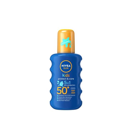 Nivea Sun Kids Protect & Care 5-In-1 Coloured Spray SPF 50+ 200ml