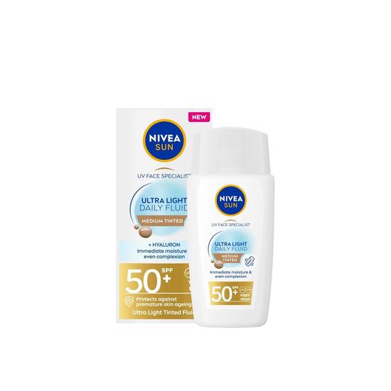 Nivea Sun UV Face Specialist Ultra Light Daily Fluid SPF 50+ Medium 40ml