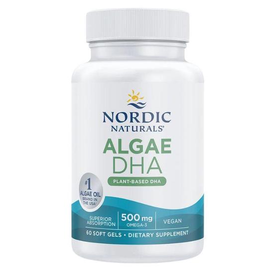 Nordic Naturals Algae DHA 500mg Softgels 60 Softgels