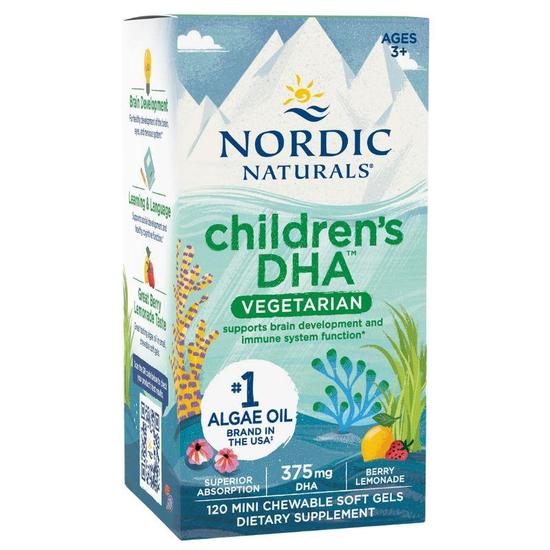 Nordic Naturals Children's DHA Vegetarian 375mg Berry Lemonade Chewables