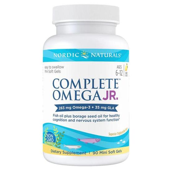 Nordic Naturals Complete Omega Junior 283mg Lemon Mini Softgels 90 Softgels
