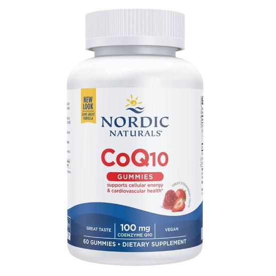 Nordic Naturals CoQ10 100mg Strawberry Gummies 60 Gummies