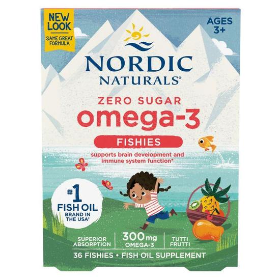 Nordic Naturals Nordic Omega-3 300mg Yummy Tutti Frutti Fishies