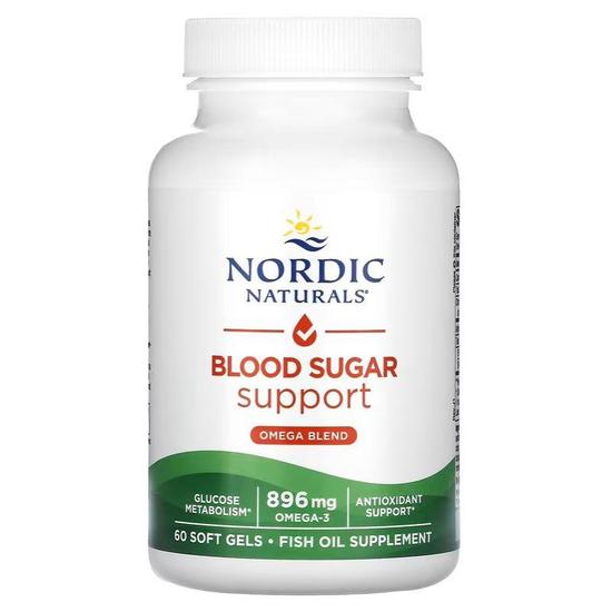 Nordic Naturals Omega Blood Sugar 896mg Softgels 60 Softgels