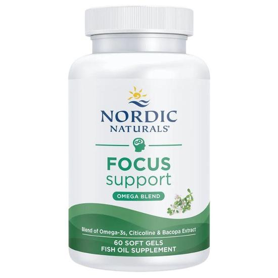 Nordic Naturals Omega Focus With Citicoline & Bacopa Monnieri Extract 1280mg Softgels 60 Softgels