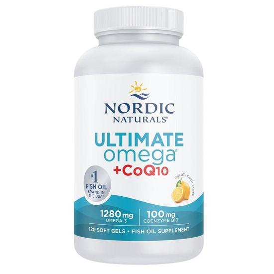 Nordic Naturals Ultimate Omega + CoQ10 1280mg Softgels 120 Softgels