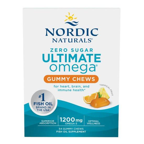 Nordic Naturals Ultimate Omega Tropical Fruit Gummies 54 Gummies