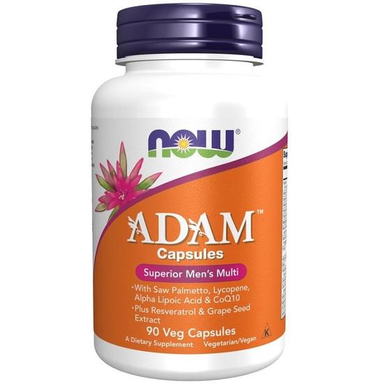 NOW Foods ADAM Multi-Vitamin For Men Capsules 90 Capsules