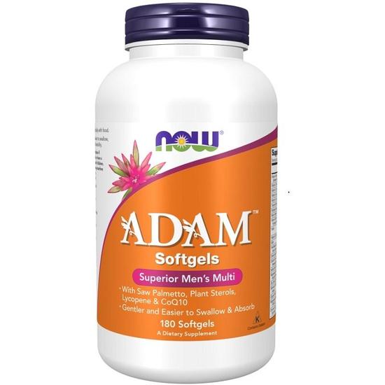 NOW Foods ADAM Multi-Vitamin For Men Softgels 180 Softgels