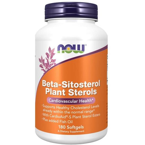 NOW Foods Beta-Sitosterol Plant Sterols Softgels 180 Softgels