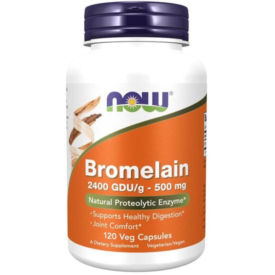 NOW Foods Bromelain 500mg Capsules 120 Capsules