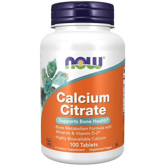 NOW Foods Calcium Citrate With Minerals & Vitamin D-2 Tablets