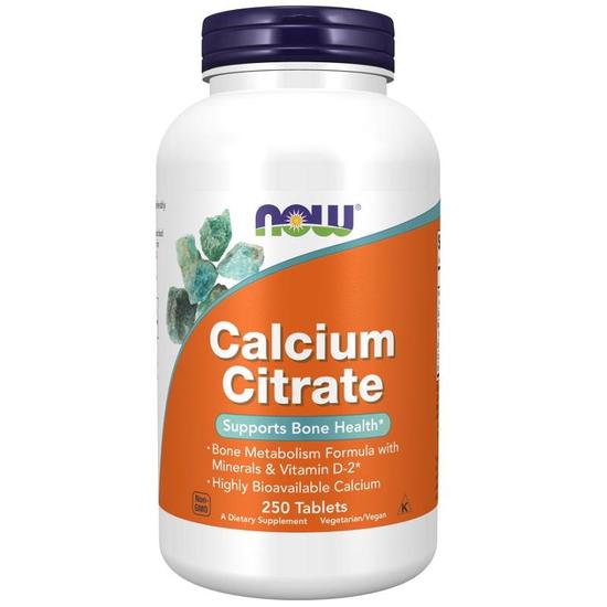 NOW Foods Calcium Citrate With Minerals & Vitamin D-2 Tablets