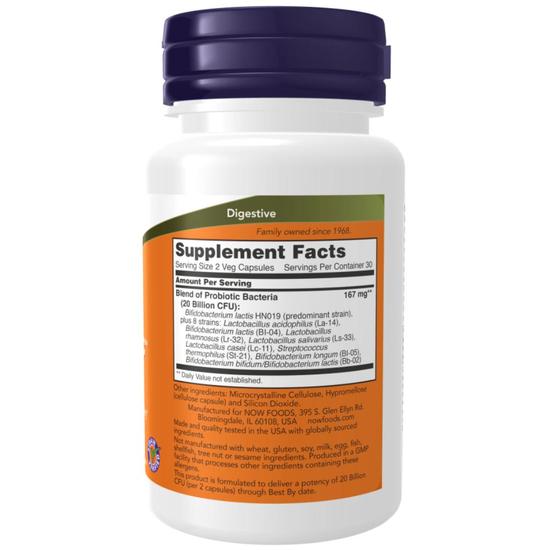 NOW Foods Clinical GI Probiotic Capsules 60 Capsules