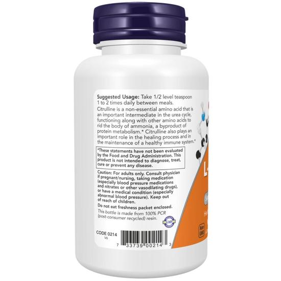 NOW Foods L-Citrulline Pure Powder 113g