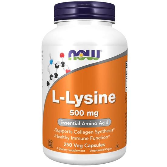 NOW Foods L-Lysine 500mg Capsules
