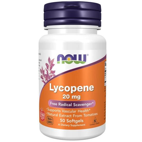 NOW Foods Lycopene 20mg Softgels 50 Softgels