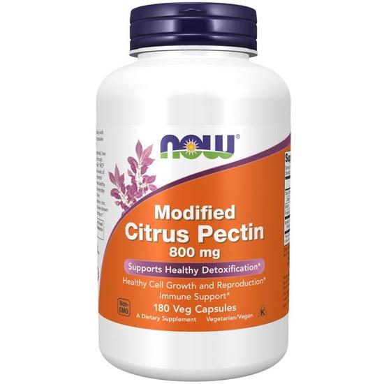 NOW Foods Modified Citrus Pectin 800mg Capsules Cosmetify