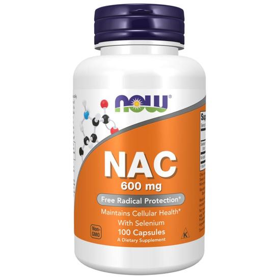 NOW Foods NAC With Selenium & Molybdenum 600mg Capsules 100 Capsules