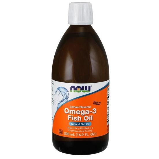 NOW Foods Omega-3 Fish Oil Liquid Lemon