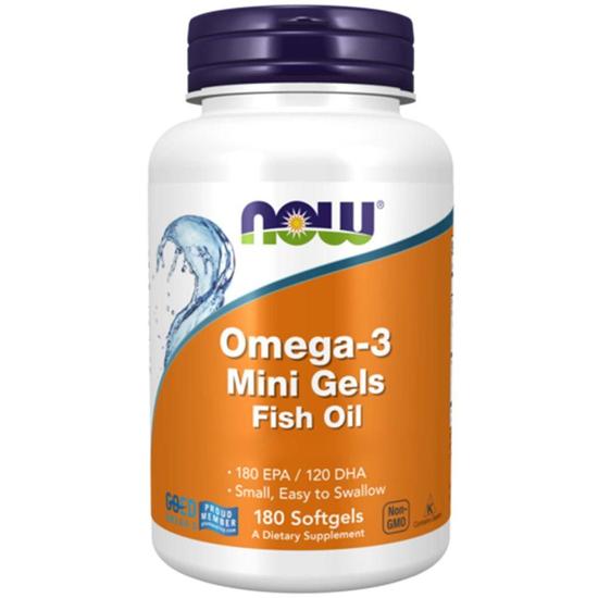 NOW Foods Omega-3 Mini Gels Softgels 180 Softgels