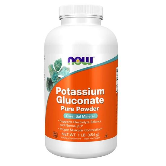 NOW Foods Potassium Gluconate Pure Powder 454g