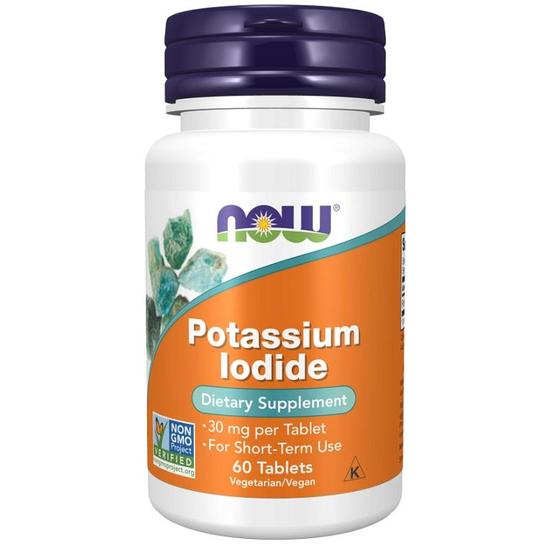 NOW Foods Potassium Iodide 30mg Tablets 60 Tablets