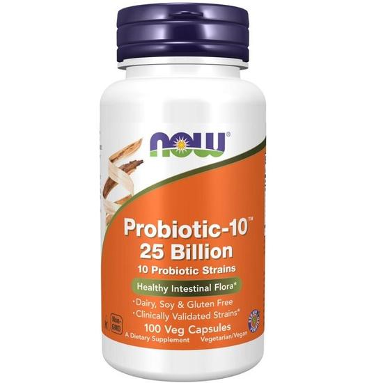 NOW Foods Probiotic-10 25 Billion Capsules 100 Capsules