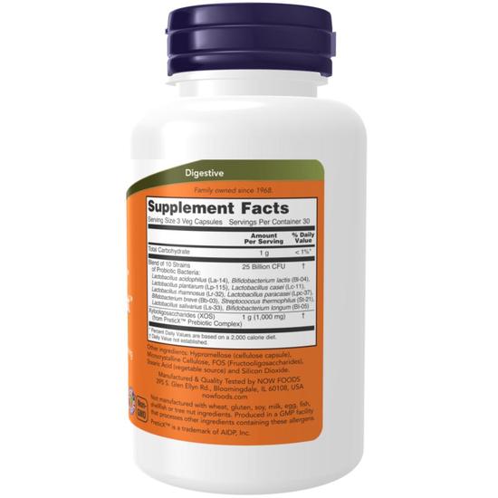 NOW Foods Probiotic-10 & Bifido Boost Capsules 90 Capsules