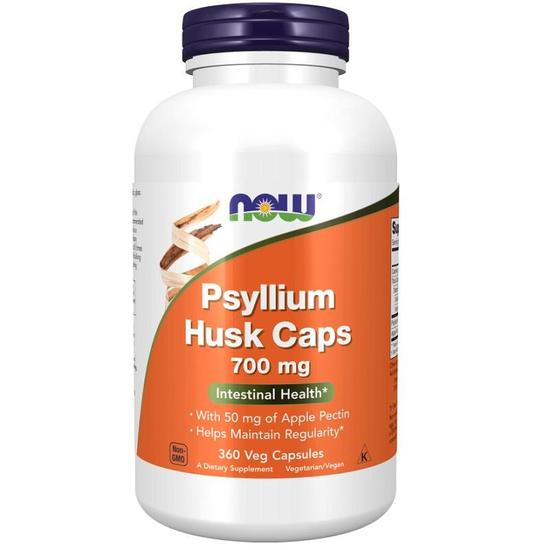 NOW Foods Psyllium Husk With Apple Pectin 700mg Capsules 360 Capsules