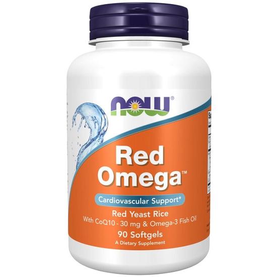 NOW Foods Red Omega Red Yeast Rice Softgels 90 Softgels