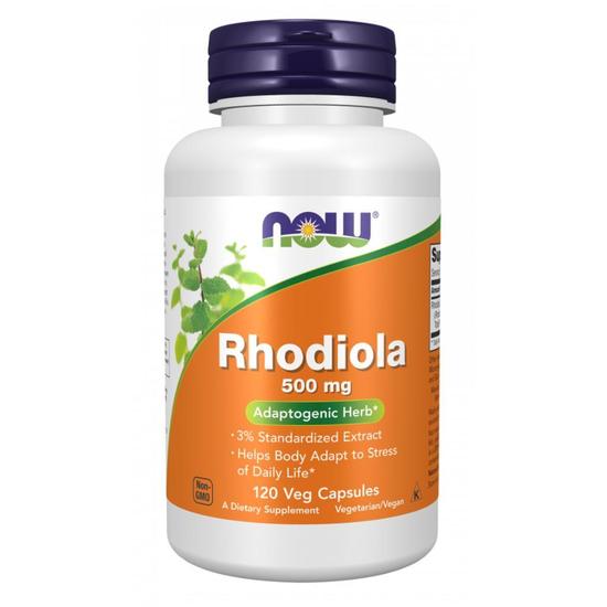 NOW Foods Rhodiola 500mg Capsules 120 Capsules