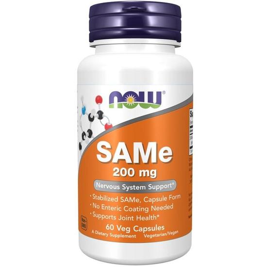 NOW Foods SAMe 200mg Capsules 60 Capsules