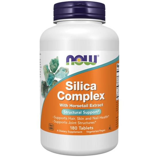 NOW Foods Silica Complex With Horsetail Extract Tablets 180 Tablets