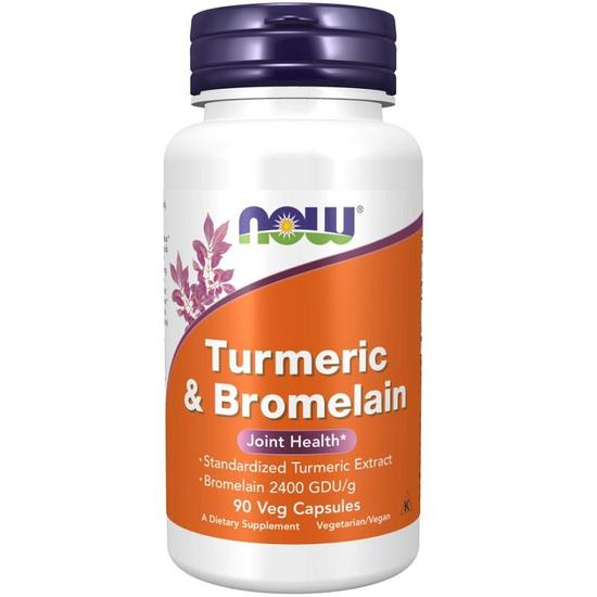 NOW Foods Turmeric & Bromelain Capsules 90 Capsules