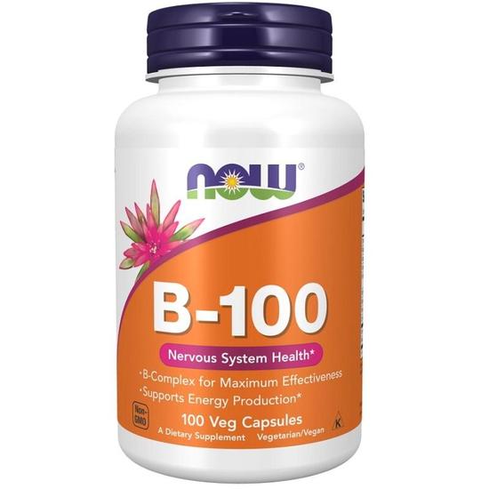 NOW Foods Vitamin B-100 Capsules 100 Capsules