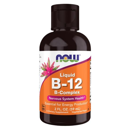 NOW Foods Vitamin B-12 Liquid B-Complex 59ml