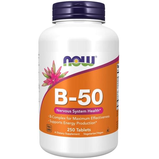 NOW Foods Vitamin B-50 Capsules 250 Capsules