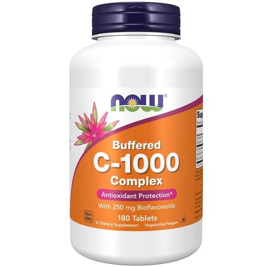 NOW Foods Vitamin C-1000 Complex Buffered With 250mg Bioflavonoids Tablets