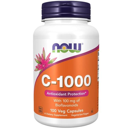 NOW Foods Vitamin C-1000 With 100mg Bioflavonoids Capsules 100 Capsules