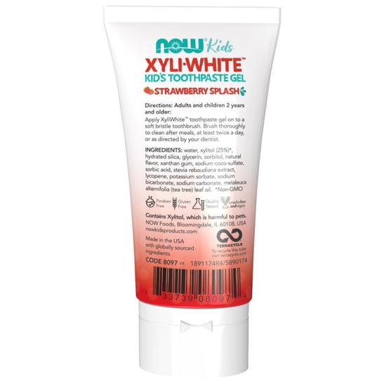 NOW Foods XyliWhite Kids Toothpaste Strawberry Splash 85g